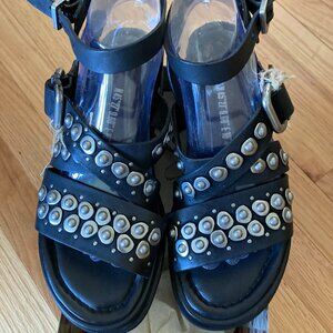 A.S. 98 Schneider Leather Sandals New w/Box 39 $330 Last call 11/14/2024